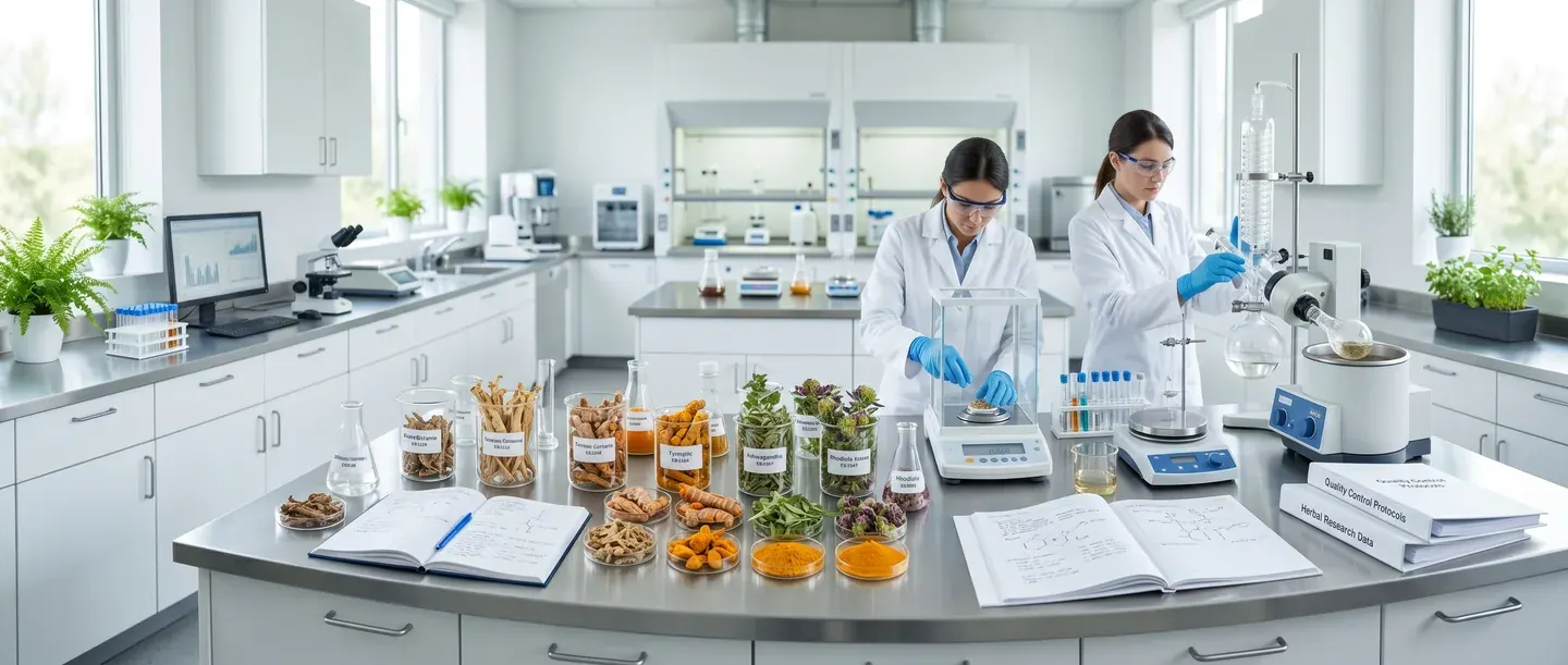 Naturalne składniki — laboratorium